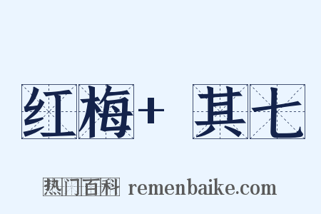 红梅+其七是什么意思的图片